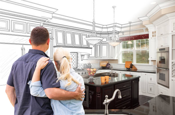 Custom kitchen cabinets installed in a Austin home